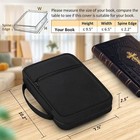 Bible Cover Small Size Church Study Book Carrying Bag Zippered Pocket For Men 