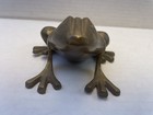 Vintage Solid Brass Frog Figurine