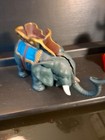 Ir Cast Iron Mechanical Toy Bank  Circus Elephant Drops Coin With Trunk