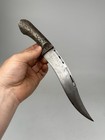 Rare 1800s Silver Koftgari Accent Bearing Inlay Indo-persian Mughal Knife Dagger