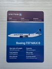 United Airlines Boeing 737 Max Trading Card