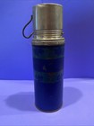 Vintage Keapsit Coffee Cup Thermos No 2166 Blue Travel Vacuum Bottle Cork Stop