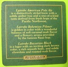 Latrobe Crafted Brews Beer Coaster  Mat  Latrobe  Pennsylvania C1995 On Coaster