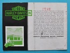 Original Vintage 1948 Harley Davidson Brochure El Fl Ul Fs Es Ga Wl Motorcycle