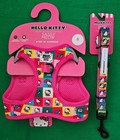 Sassy Meow Sanrio Hello Kitty Pink Squares Harness  s    Matching Leash