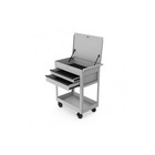 28-inch Steel Tool Cart With Drawer  500 Lb Load Capacity  White Powder-coated