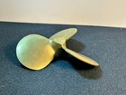 Vintage Solid Brass Boat Propeller Paperweight Nautical Decor 4 5   