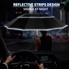 54 Inch Inverted Golf Umbrella For Rain  Automatic Windproof 12 Ribs Double C   