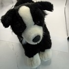 Animal Alley Border Collie Plush Toy Black   White Toys R   us Stuffed Animal 17   