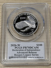 2026 W  100 Proof Platinum Eagle Pcgs Pr 70 Dc Ar Regan Signed 