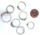 Ring Lot 7 Sterling Silver Sizes 2 5 To 6 5 Signed 925 Childs Dainty 7gr Vtg