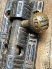 Antique Eastlake Victorian Cast Iron Brass Knob Cabinet Latch