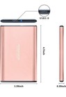 Maxone 500gb Ultra Slim Portable External Hard Drive Hdd Usb 3 0 Compa Personal