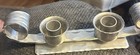 B w  Buenilum Hand Wrought Aluminum Hammered Candle Holder Vintage