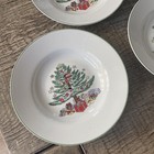 Set Of 8 Vintage Gibson Christmas Fruit Soup Bowls