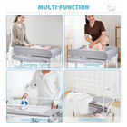 Portable Baby Changing Table Foldable Diaper Station W  Wheels   Storage Nursery