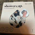 New Kit-sch Eco-friendly Shower Cap Waterproof Satin Lined Leopard No-slip Grip