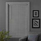23  W X 64  L Cordless Faux Wood Horizontal Blinds Durable Home Decorators White
