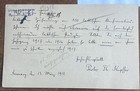 1918 Lithuania Post Card With Scarce    sn    Censorship Handstamp World War I