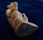 Vintage Hand Carved Wood 2  Monkey - Nicely Crafted 