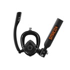 Full Face Mask Silicone Diving Goggles Diving Rebreather Snorkeling 3-piece Set