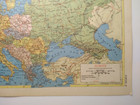 1955 Antique Europe Atlas Map - Vintage Mcm Hammond s New Supreme World Atlas