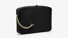 Michael Kors Jet Set Item Large East West Black Gold Crossbody Bag  378