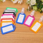 1-10travel Luggage Bag Tag Plastic Suitcase Baggage Office Name Address Id Label