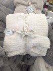 New  158 Barefoot Dreams Cozychic Throw Blanket  Cream 54    X 72   