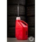 Utility Jugs W  Filler Hose  5 Gallon  Red   White  Pair   Single