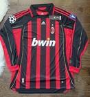 Ac Milan 2006 07 Retro Maldini   3 Soccer Home Jersey - Size Medium Men
