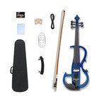 Blue Electric Viola 4 4 Full Size Silent Viola Set For Beginner Adults Teens