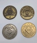  18  Vintage Narcotics Anonymous Medallions Medal Coin Tokens 