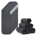 Wegreeco Reusable Soft 5 Layers 12 Pack Charcoal Inserts For Baby Cloth Diape   