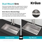 Kraus Kore 33  Dual-mount Single Bowl Sink Stainless-certified Refurbished