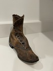 Victorian Single Leather Ladies Button Up Shoe 1800   s Women   s Antique