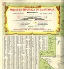 Vintage 1948 Guatemala Road Map     Standard Oil Co   esso 