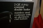 Rare Vintage Farberware 2 Qt Stainless Steel Covered Double Boiler Pan Usa New