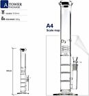 16 5  Heavy Glass Bong Hookahs Honeycomb Percolator Water Pipe Bowl For Smoking