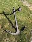 Antique Large Iron Boat Anchor Vintage Metal Nautical Marine Decor