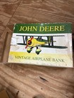 Die Cast John Deere Vintage Airplane Bank Stock Number 37516