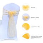 Organza Chair Sashes Bow   Satin Table Runner Wedding Party Decoration-free Ship