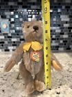 Vintage Steiff Original Teddy Bear 1959 Button   Tag 5325 02   Caramel   9  Tall