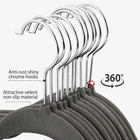 Non Slip Plastic And Fabric Suit Shirt And Pants Clothes Hangers  100 Count