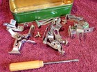 Vintage Sewing Machine Singer Tin Box With Lot Of Extra Tools     Sweden Swedish