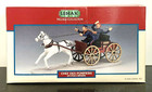 Vintage New In Box Lemax Village Collection Horse Drawn Wagon Fire Chief Fireman