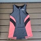 Tyr Women Pink black Tri Top  s    8 In Pad Short  xs  Competitor New No Tag 