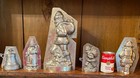 Vintage Chocolate Molds 5 Christmas  Group-santa  2 Father Christmas  Kids  Bell