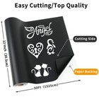 Matte Black Permanent Vinyl  12  X 50ft Permanent Adhesive Vinyl Roll For All   