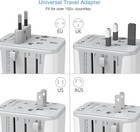 Universal Travel Adapter  International Power Adapter With 4 Usb Ports  1 Usb C 